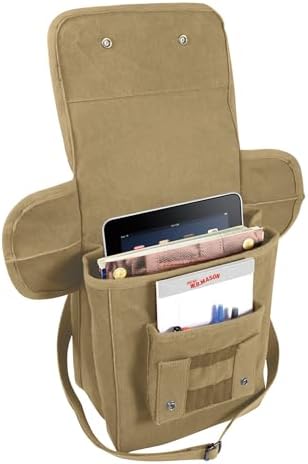Rothco Canvas Map Case Shoulder Bag with Organizer Pocket