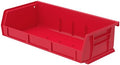 Akro-Mils 30232 AkroBins Plastic Storage Bins, 5"x11"x3", Red, 8-Pack