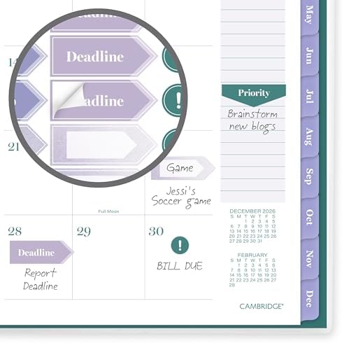 Mead Cambridge 2027 Planner, Weekly & Monthly, 5.5" x 8.5", Ombre Mist (1851-200-27)
