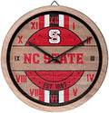 FOCO NCAA Wooden Barrel Wall Clock