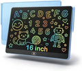 16 Inch Large LCD Writing Tablet for Kids, Colorful Reusable Electronic Doodle Board with Stylus, Educational Drawing Pad for Math Practice & Learning, Travel Essential Toys for Boys Girls (Blue)