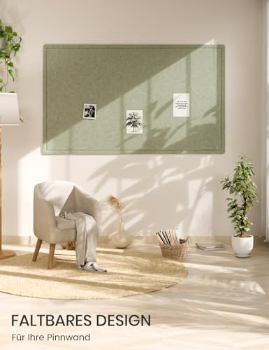 Fluxynara 59" x 35.4" Large Bulletin Board, Sage