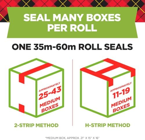 Scotch Sure Start Shipping Packaging Tape, 1.88" x 54.6 yd, Designed for Packing, Shipping and Mailing, Quiet Unwind, No Splitting or Tearing, 3" Core, Clear (345),1 Roll (Pack of 12)