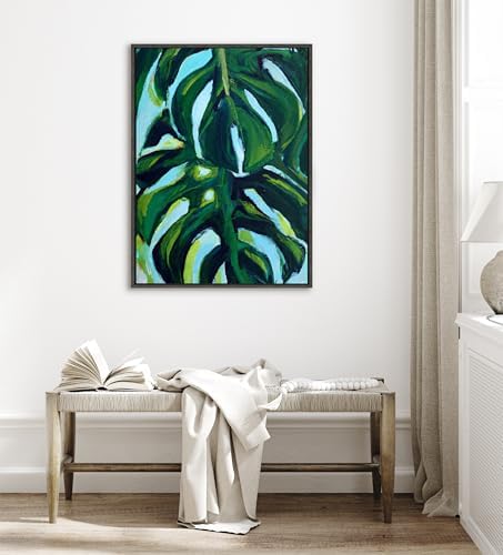 Kate and Laurel Sylvie Blank Framed Canvas Wall Art; 31.5x41.5 Dark Gray; Modern Empty Canvas for Paint-Your-Own Art; Ready to Paint Premium Canvas Already Framed
