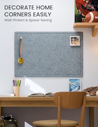 Fluxynara 35.4" x 23.6" Bulletin Board, Blue Gray
