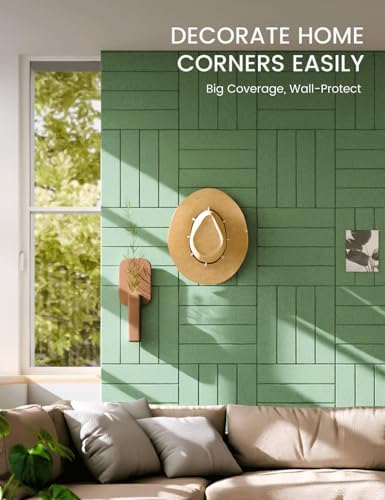 Fluxynara Felt Bulletin Board & Cork Board Alternative, Moss Green