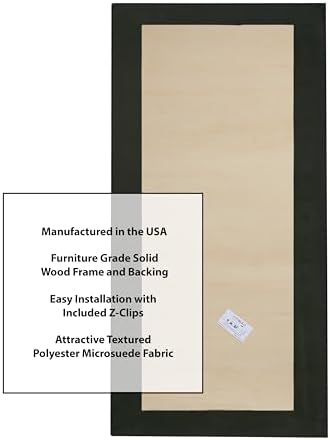 ATS Acoustic Panel 24x48x2 Inches, Square Edge, with Microsuede Fabric (Mercury)