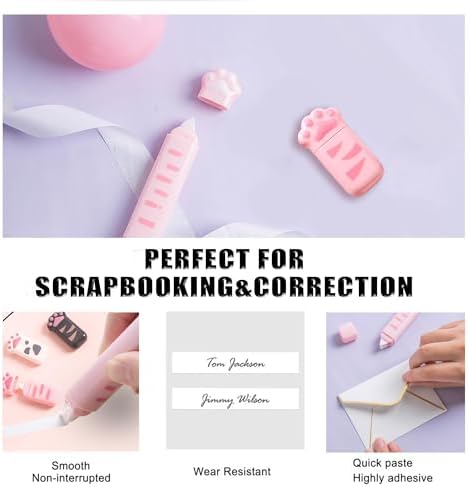 Cute School Supplies,Stationary Gift Set, Japanese Stationery Birthday GIFS, Includes Pencil Sharpener,Eraser, Correction Tape, Ruler, Mini Scissors,Utility Knife, for Office School Supplies (Pink)
