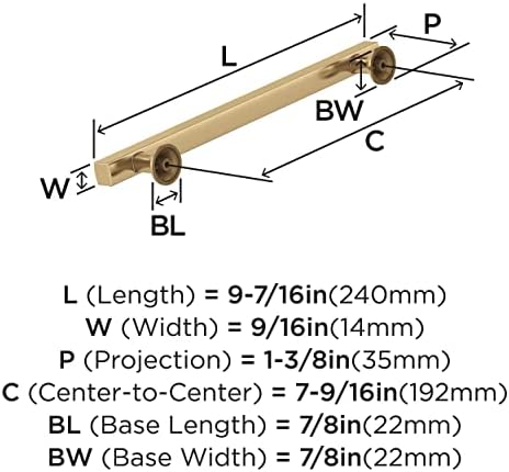 Amerock 7-9/16" Everett Champagne Bronze Drawer Pull