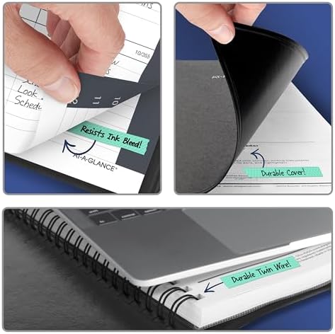 AT-A-GLANCE 2027 Appointment Book Planner, Weekly, 5" x 8", Hourly, Black (700750527)