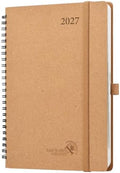 POPRUN 2027 Planner, 6.5''x8.5'' Recycled Paper Weekly and Monthly Calendar