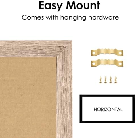Magnetic Weekly Whiteboard and Cork Board, Brown Wood Frame, 16" x 8"