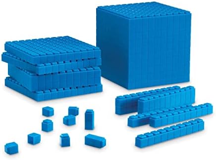 Learning Resources Interlocking Base Ten Starter Set, Early Math, Counting, Connecting Blocks, 141 Piece Set, Ages 6+