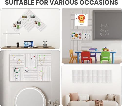48" x 36" Large Felt Bulletin Board, Eight-Stripe Oatmeal