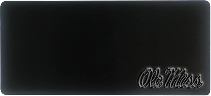 University of Mississippi Alumni Desk Mat, Durable Office Supplies, Non-Slip Base, Responsive Desk Pad with Smooth Surface, Black
