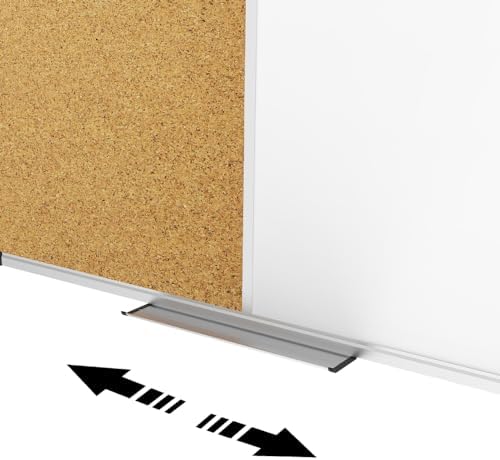 XBoard Magnetic whiteboard Corkboard Combo,36 x 24 Inches