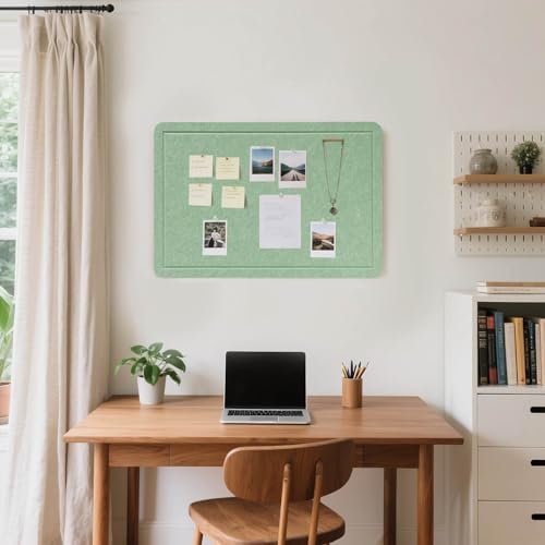 Felt Bulletin Board 36x24 inches, Decorative Pin Board for Home & Office