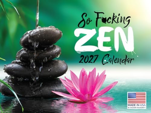 Zen Sweary Adult Calendar 2027 Monthly Wall Calender 12 Month