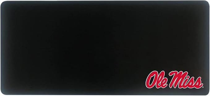 University of Mississippi Classic Cloth Desk Mat, Durable Office Supplies, Non-Slip Base, Responsive Desk Pad with Smooth Cloth Surface, Black