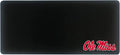 University of Mississippi Classic Cloth Desk Mat, Durable Office Supplies, Non-Slip Base, Responsive Desk Pad with Smooth Cloth Surface, Black