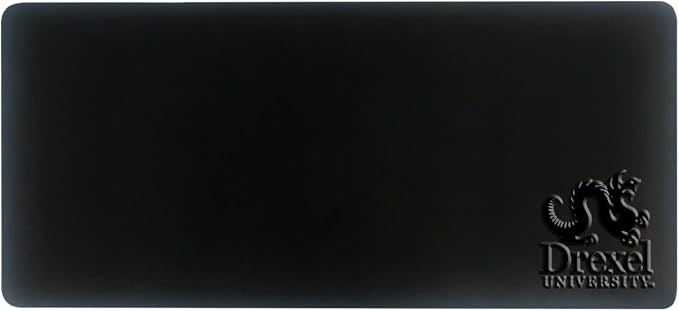 Drexel University Alumni Desk Mat, Durable Office Supplies, Non-Slip Base, Responsive Desk Pad with Smooth Surface, Black