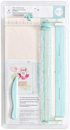 We R Memory Keepers Scoring Board for Paper Folding, Scrapbooking, Crafting, Trimming, Cutting, Crease Score Board Bundle with Super Sticky Tape (With Extra Blades)