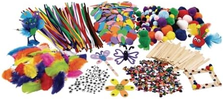 Colorations Classroom Crafting Starter Set, 17 Craft Items Included | Bulk Arts and Crafts Supplies, Classroom Must Haves