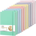 ViVin 12 Pack A5 Hardcover Lined Notebook,192 pg College Ruled 5.5x8.3