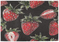 ALAZA Strawberry Hand Drawn Set of 6 Placemats Rectangle Table Mat for Dining Table Restaurant Kitchen Home Decor, 12" x 18"