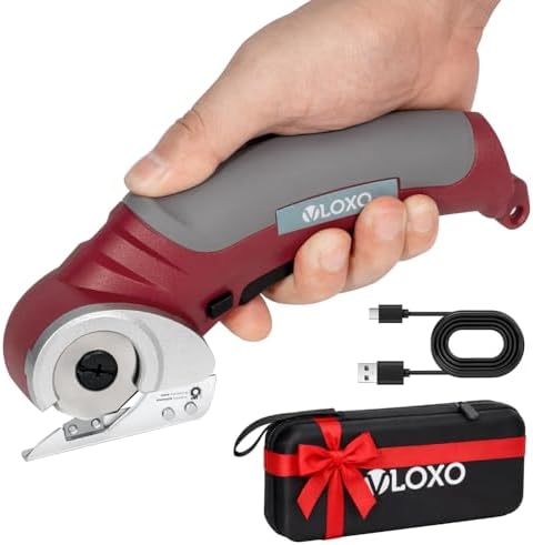 VLOXO Cardboard Cutter 4.2V Cordless Electric Scissors with Safety Lock