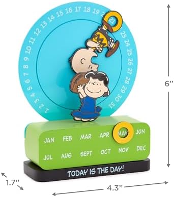 Hallmark Peanuts Magnetic Perpetual Calendar (Charlie Brown and Lucy)