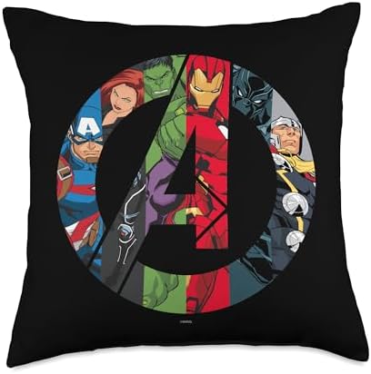 Marvel Avengers A Logo Throw Pillow