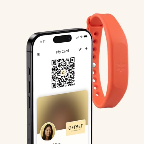 Blinq NFC Digital Business Card - Wristband - Tap to Share (Salmon)