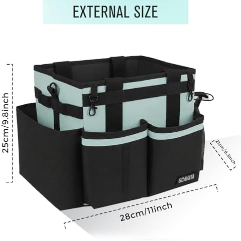 SCAVATA Compact Wearable Cleaning Caddy with Handle & Shoulder Straps