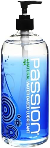 Passion Natural Water-Based Personal Lubricant, for Men & Women - 34 Fl Oz
