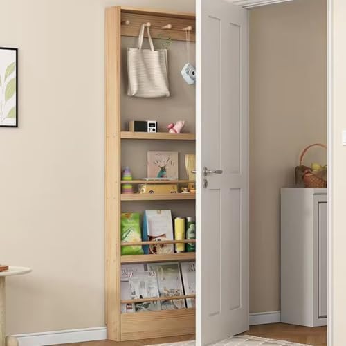 Narrow Behind-Door Sto Shelf, 3-4 Levels, Cact Wall nizer for Boo, Bedroom, Living Room, Home, Office - Space-Saving Solut for Small Areas