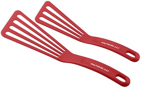 Rachael Ray 46408 Nylon Nonstick Set, Red, 6-Piece, Tools and Gadgets, One Size