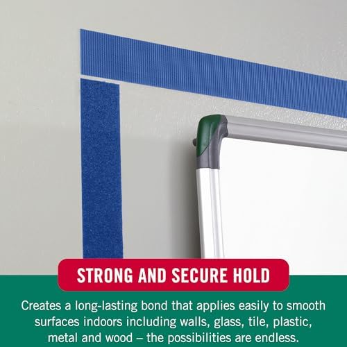 VELCRO Brand Colors Sticky Back Tape, Blue, 10ft Roll, Adhesive