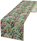 William Morris Floral Table Runner, Birds Butterflies and Bees Botanical Flower Original Design Print Table Runner for Home Party Dining Room Kitchen Decor 13x60 Inch