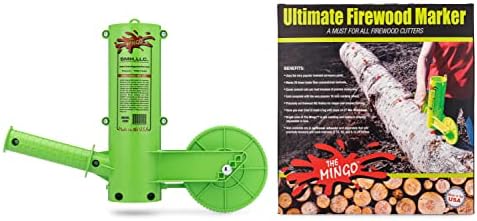 The Mingo Marker Firewood Measuring Tool - Chainsaw Firewood Marking Tool With Marking Wheel - Log Paint Marker -Firewood Measuring Tool For Chainsaw (Mingo Marker With 20" Wheel)