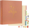 Lanpn Recipe Binder 8.5x11 3 Ring Kit, Waterproof Recipe Book Organizer Binder with 60 Plastic Sleeves,116 Recipes, Dividers,Labels & Stickers, Blank Recipe Binder to Write in Your Own Recipes, Rose