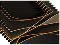 Batmerry Glowing Mocha Mousse Neon Lines Network Minimalism Placemats, Black Background Washable Linen Table Mats for Kitchen Table Double Insulation Decor Dining Set Indoor Outdoor 12X18 in Set of 6