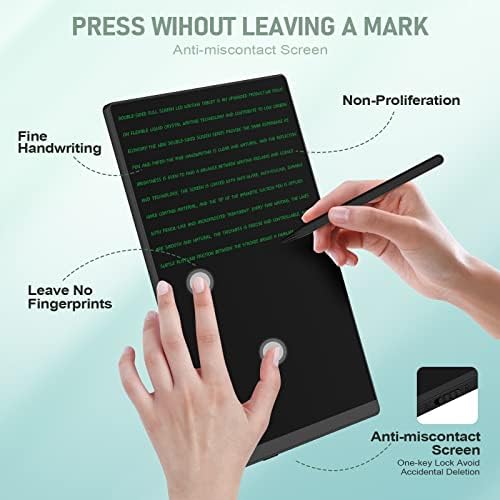 LCD Writing Tablet for Adults- 10.5″ LCD Writing Tablet,Double-Sided Full Screen,Digital Notepad for School,Office,Home,Erasable,Reusable
