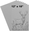 Yeaqee 8 Pcs 12 x 18 Inch Linoleum Blocks for Printmaking, Gray