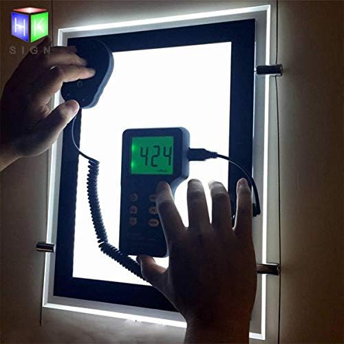 Real Estate Window Hanging Acrylic Photo Frame Advertising Display Office Led Store Sign Holders(Vertical,3pcs A4 a row)