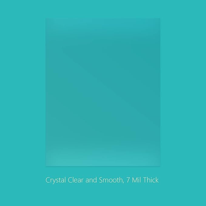 Binditek 200 Pack 7 Mil Clear Presentation Covers for Binding, 8.5 x 11 Inches, Letter Size, Square Corners, Un-Punched, Office Supplies | Plastic Binding Covers, 8.5" x 11" Letter Size, Clear, Square Corners, Unpunched, Ideal for Business Reports and ...