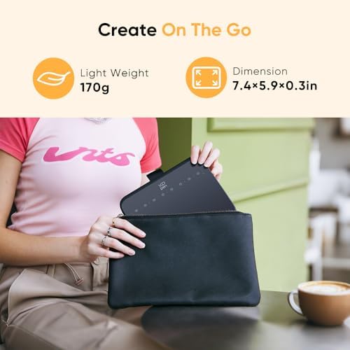 XPPen 6 * 4 inch Drawing Tablet with 16384 Pressure Levels IT640 Digital Graphic Art Tablet Battery-Free Stylus 60° Tilt Support OSU Drawing Pad for Beginner Compatible with Android Windows macOS