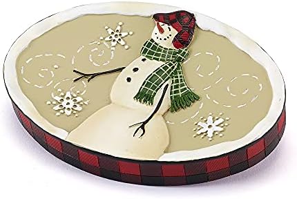 Avanti Linens - Soap Dish, Resin Countertop Accessories, Christmas Decorations (Snowmen Gathering Collection)