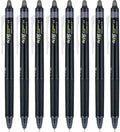PILOT FriXion Synergy Clicker Erasable, Pack of 8, Black