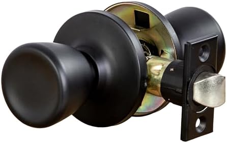 Design House Terrace Passage Door Knob, Matte Black
